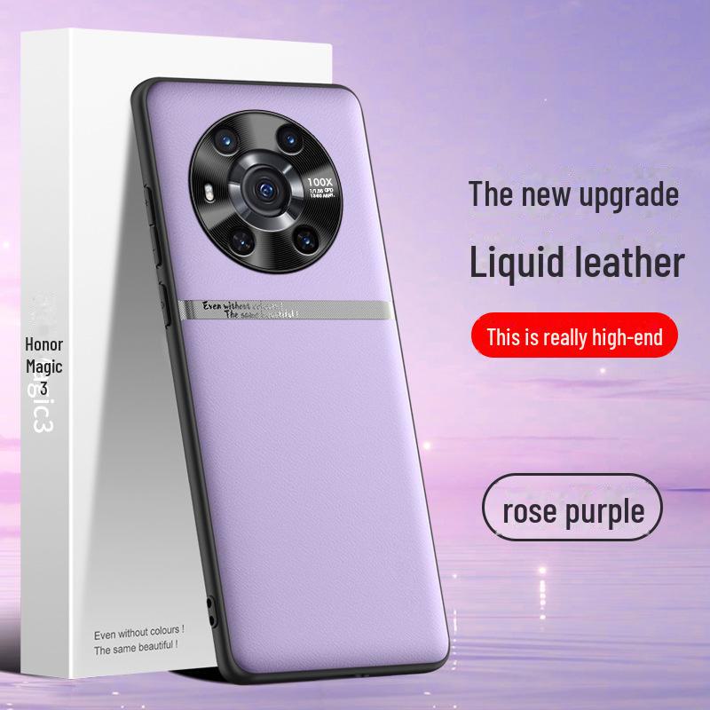 Чехол Liquid Leather для Honor Magic 3 — защита от падения, загрязнения, защитный чехол