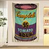 AndyS WWarhol Pop Art Tomato Soup Hanging Bohemian Tapestry Hanging Tarot Hippie Wall Rugs Dorm Home Decor