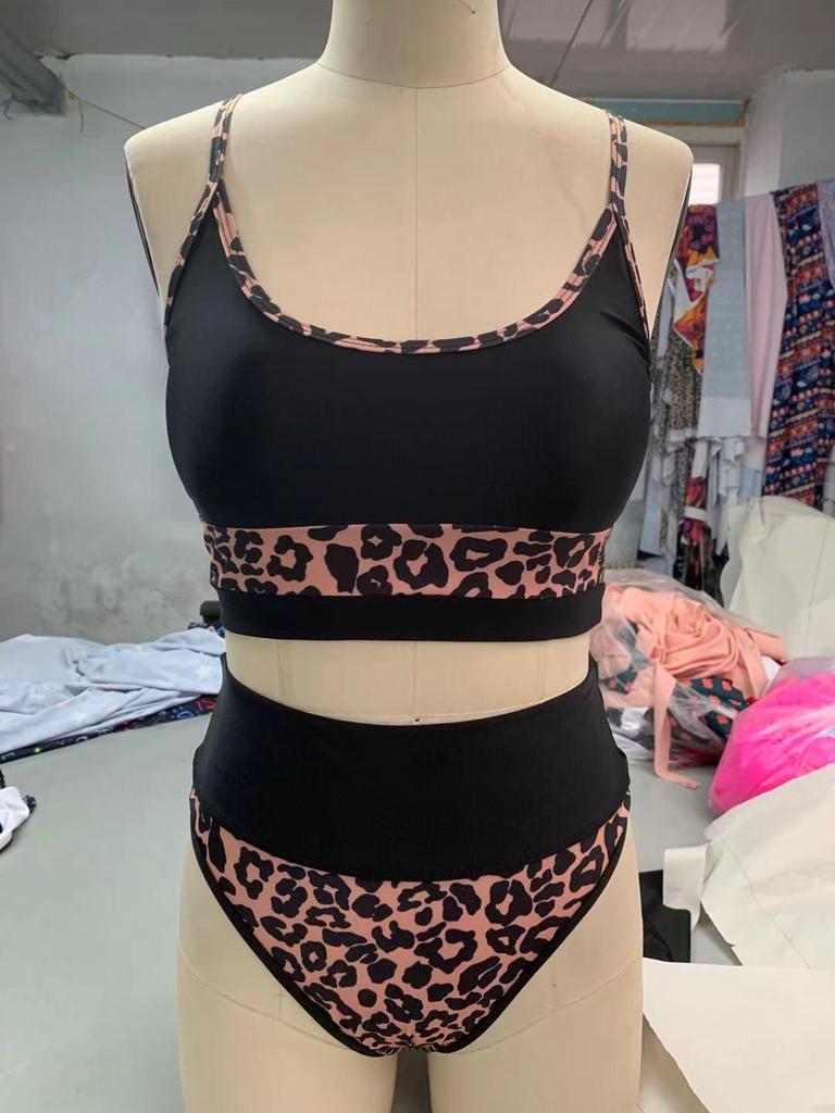 Бикини с высокой талией и разрезом, сексуальный женский европейский и американский купальник