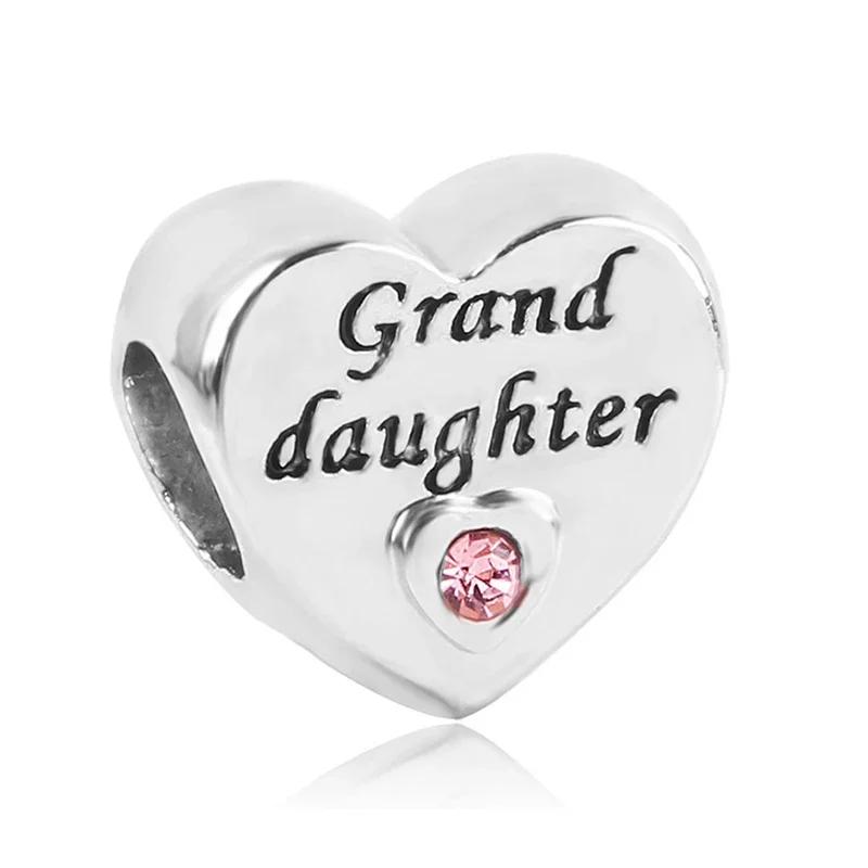 Новые бусины «Любовь, папа, бабушка, мама, сестра, лучшие друзья», подходят для браслета и браслета «сделай сам», для женщин, изготовление ювелирных изделий, Прямая поставка