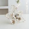 DIY Artificial Poinsettia Flower Simulation Sequins Flower Christmas Tree Decorations  Party Gifts