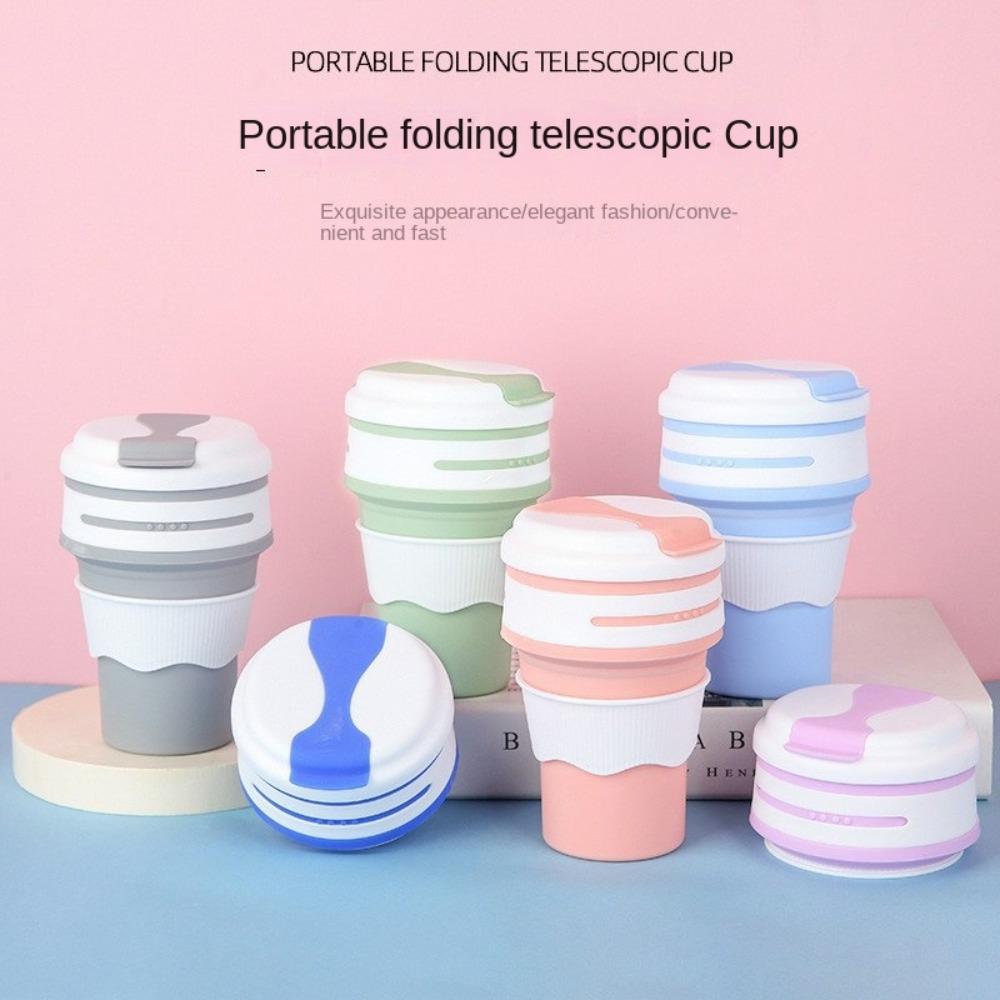 350 мл силиконовая чашка для чая и кофе, термостойкая, складная, для питья, для путешествий, туризма