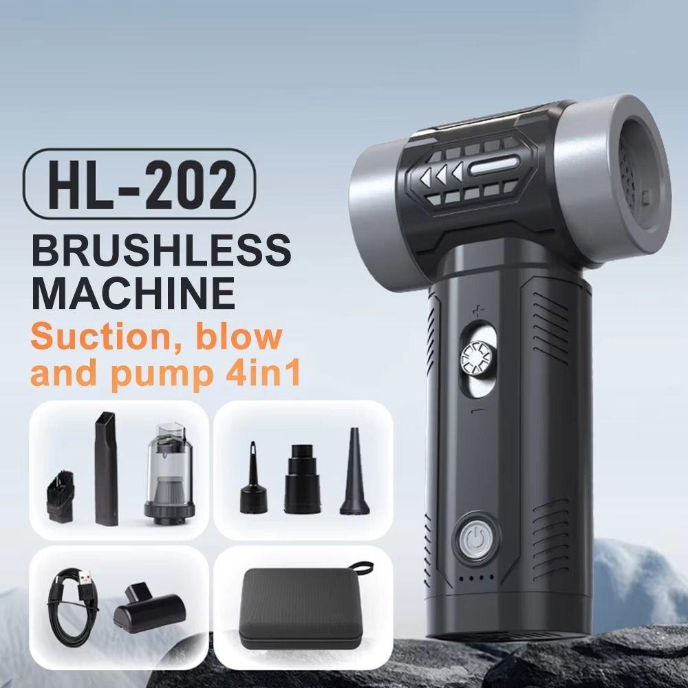 Бесщеточный двигатель Мини турбореактивный вентилятор 130000 об/мин Ручной вентилятор с сильным электрическим пылеудалением Кемпинг