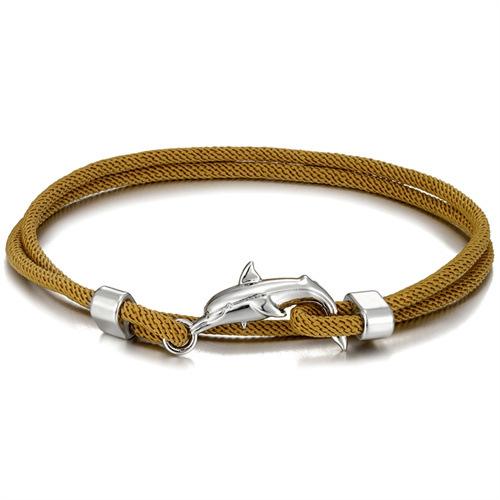 Миланская веревка Цветной браслет с несколькими кругами Регулируемый для мальчиков и девочек Маленький свежий браслет-шнурок с дельфином