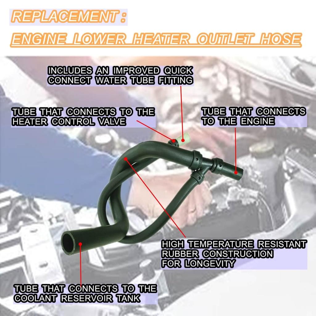 Высокоэффективный шланг радиатора, вентиляционная трубка, резиновая труба, заменяет 15834773, обеспечивает эффективное рассеивание тепла, долговечность