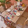 Американский Ретро Жаккардовый Столовый Раннер Скандинавская Гостиная Домашнее Украшение Чехол на ТВ-Тумбу Шарф Флаг на Изножье Кровати Декор Кофейного Столика
