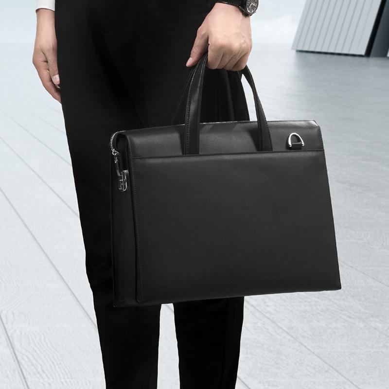 Мужской компьютерный портфель из натуральной кожи с защитой от кражи и паролем, многофункциональная деловая сумка из коровьей кожи для мужчин