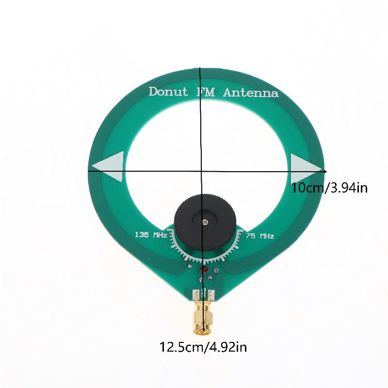 Small & Portable 75M-135MHz Mini Loop Antenna Module, Ideal for Vehicle Mounting, SMA Male Interface