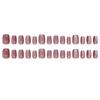 24 Pieces Cat's Eye Wearing Nail Piece Removable Noble Nail Piece Red Purple Simple Nail Piece Advanced Solid Color Nail Patch