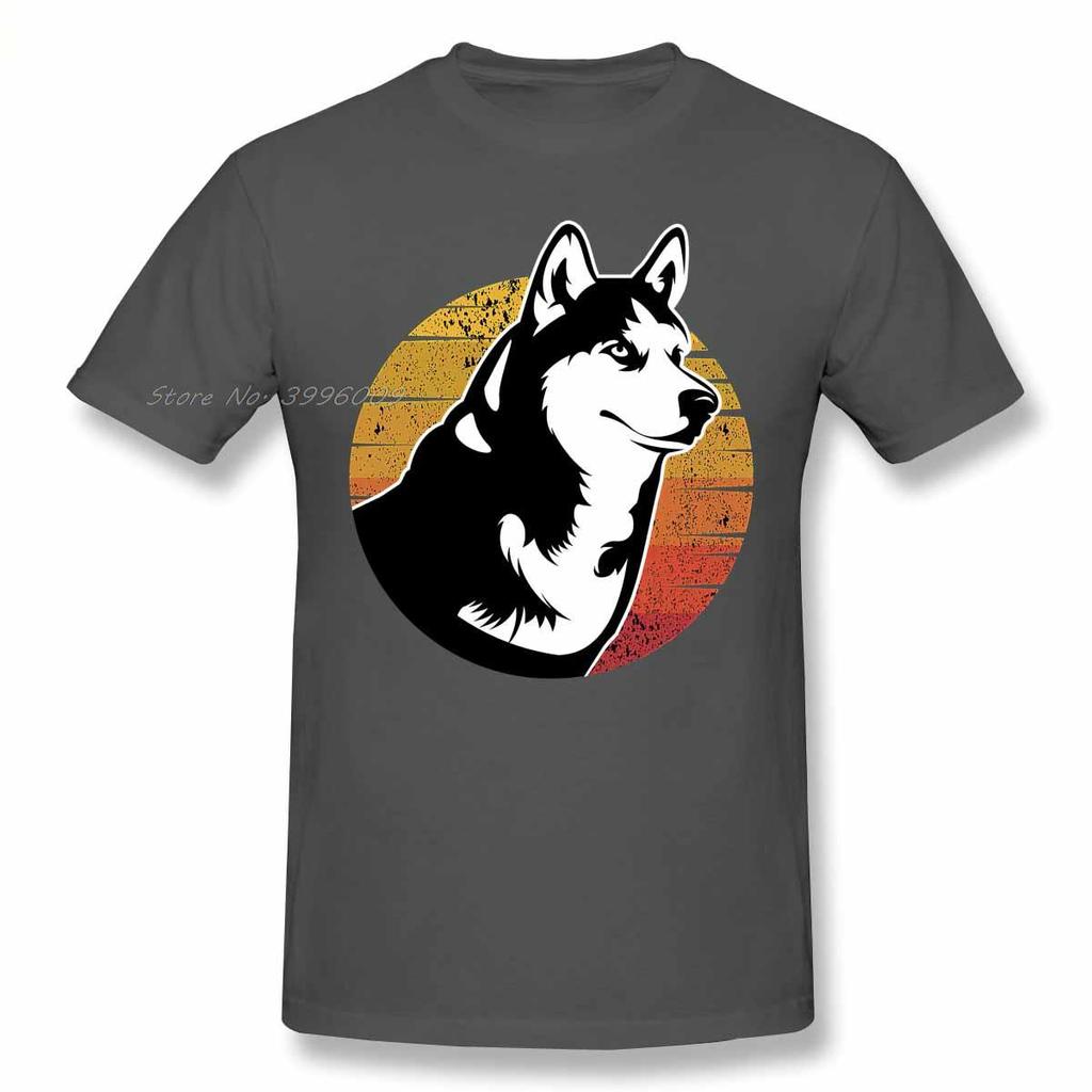 Животные Хаски Ретро Хаски Хаски Подарочные футболки с собаками Женская футболка унисекс Хлопковые летние футболки с короткими рукавами Футболки с графикой