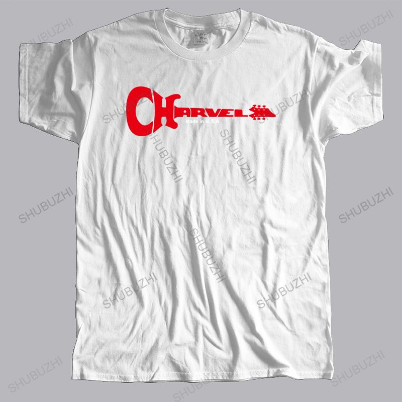 Мужская уличная футболка с коротким рукавом, повседневная, забавная, с логотипом гитары Charvel, музыкальный бренд, крутая футболка с круглым вырезом, прямая доставка.