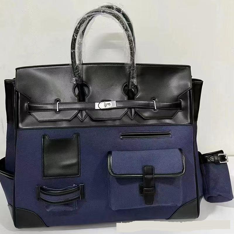 Large Capacity Platinum Bag New Trendy Men's And Women's Bag Large Handbag Travel Canvas Bag Travel Bag