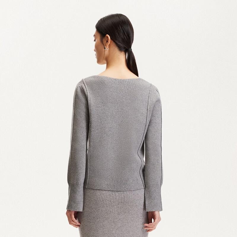 VEROMODA Women's V-Neck Hollow-out Knit Sweater