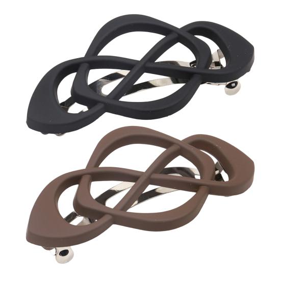 2Pcs Vintage Hair Barrettes French Style Hair Clips Women Girls Matte Finish Hair Pins Hair Accessories