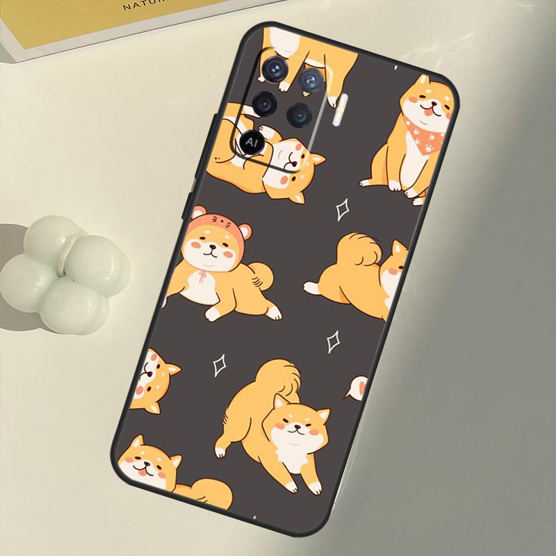 Милый чехол Shiba Inu для OPPO A74 A94 A54 A1K A15 A16 A52 A72 A83 A91 A93 A53S A5 A9 A31 A53 2020, чехол