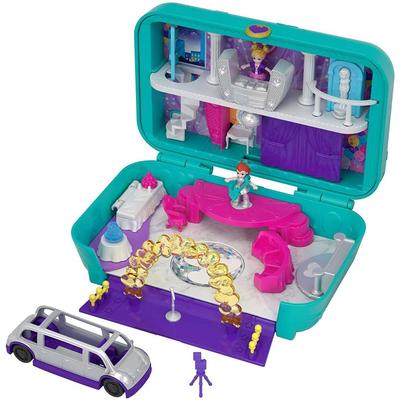 (1-Pack) - Polly Pocket FRY41 Скрытые места Танцевальная вечеринка Кейс-игровой набор