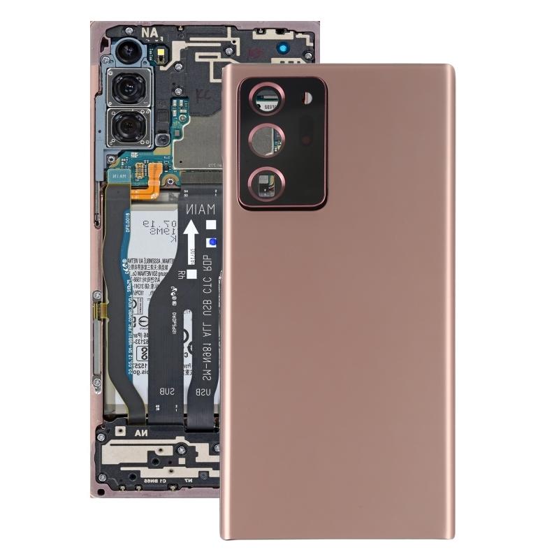 Для Samsung Galaxy Note20 Ultra задняя крышка аккумулятора с крышкой объектива камеры