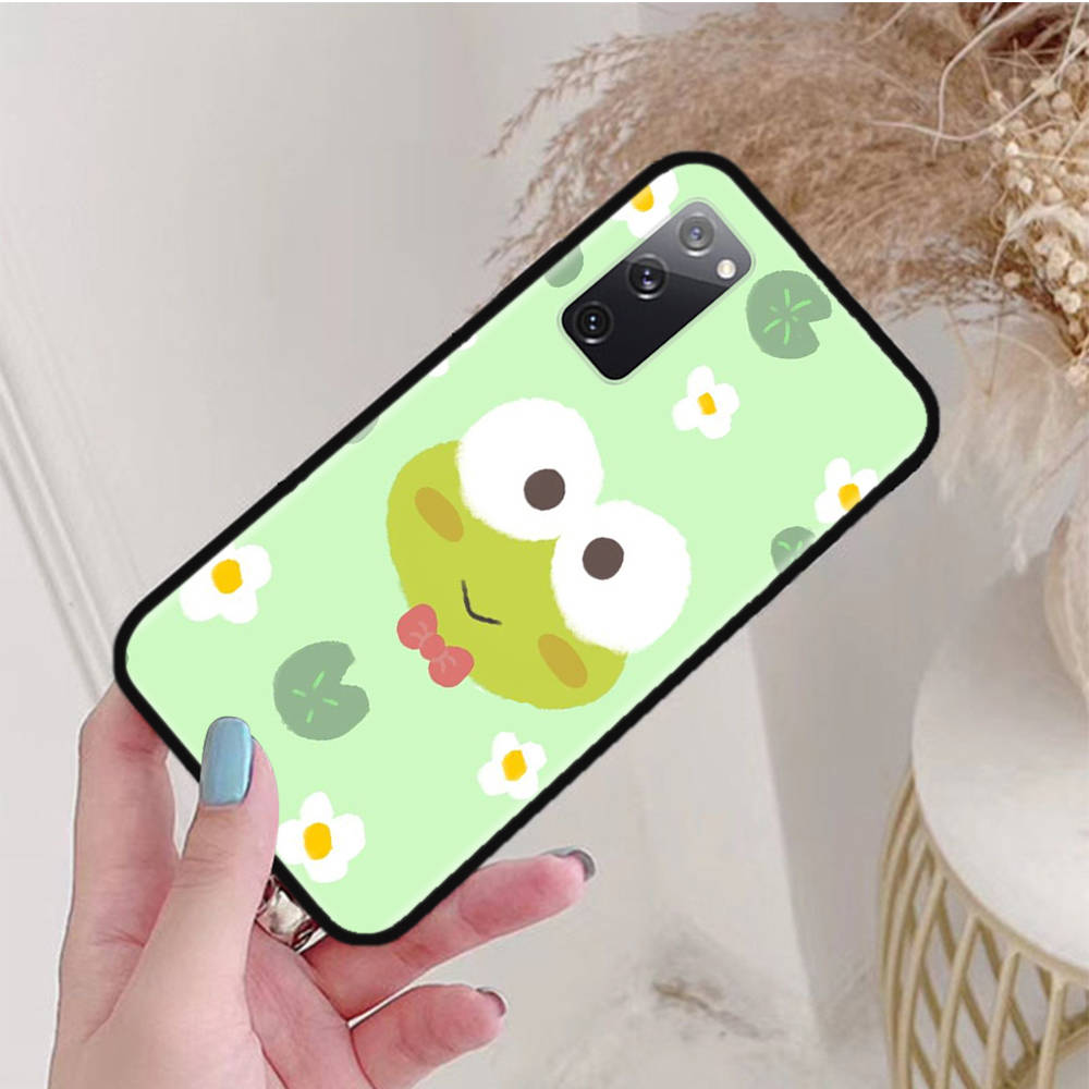 Black Case for iPhone 16 15 Plus 14 13 12 11 Pro 8 6 SE XR XS Max P30 Nova 5T Y5P Y6 Y7 Y8P Y9 Realme C30 C33 C31 L-17 Lovely Keroppi