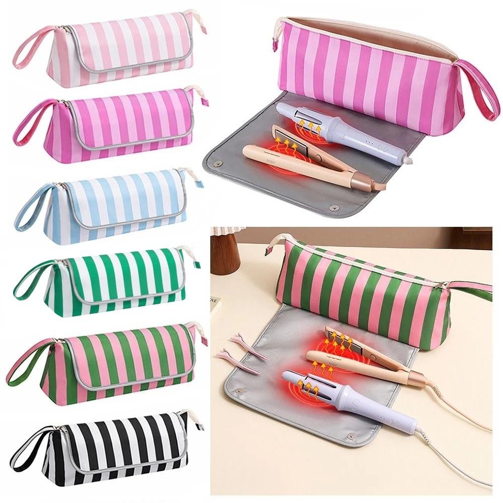Large Capacity Curling Iron Storage Bag Waterproof Hair Air Wrap Dryer Case Bathroom Storage