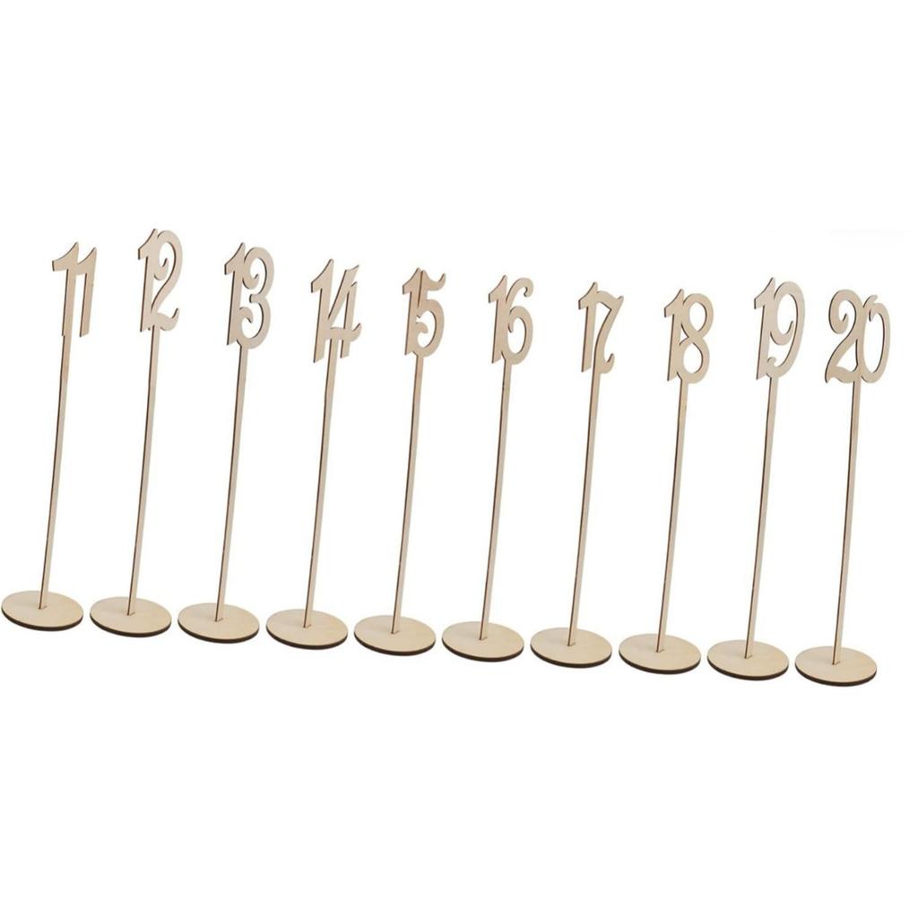 10 шт. Номеров столов Деревянные номера столов для свадебных приемов Подставки Номера мест с держателем База для свадебного банкета