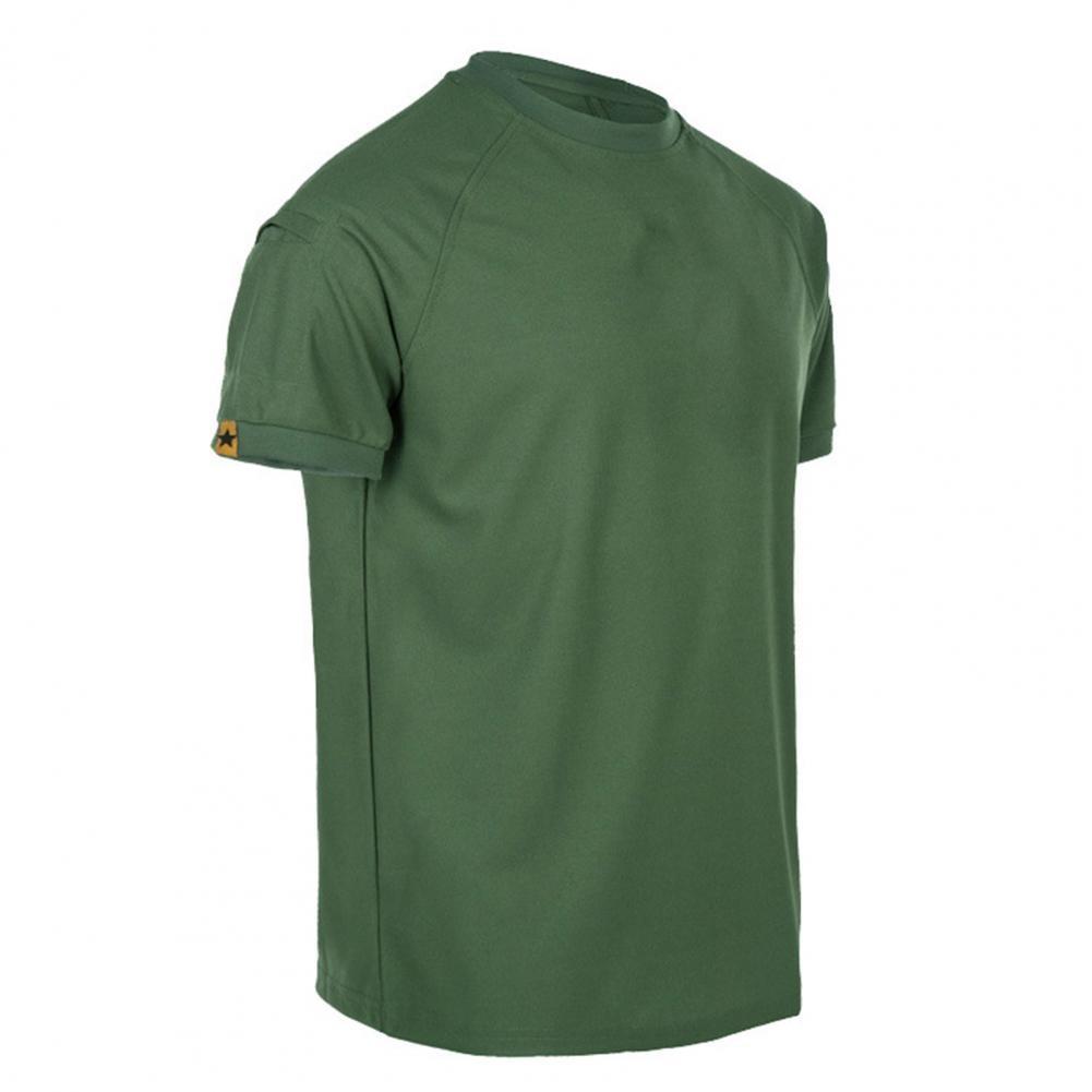 Тактические футболки мужские спортивные уличные военные футболки быстросохнущая рубашка с короткими рукавами походная охотничья армейская боевая мужская одежда дышащая