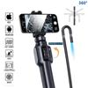1080P HD Car Inspection Industrial Endoscope Type-C 360° Bi-directional Rotating Joint IP64 Waterproof Camera IOS Android Universal