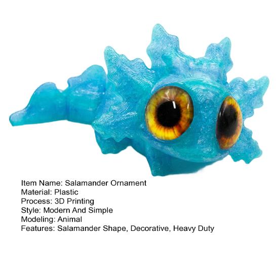 3D Printed Salamander Figurine Movable Joints Salamander Figure Articulated Animal Model Fidget Toy Home Office Desktop Decoration Ornament