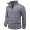 Sweater Men's Autumn and Winter New Style Men's Fashion Trend Semi-zipper Sweater Men's Knitted Sweater
