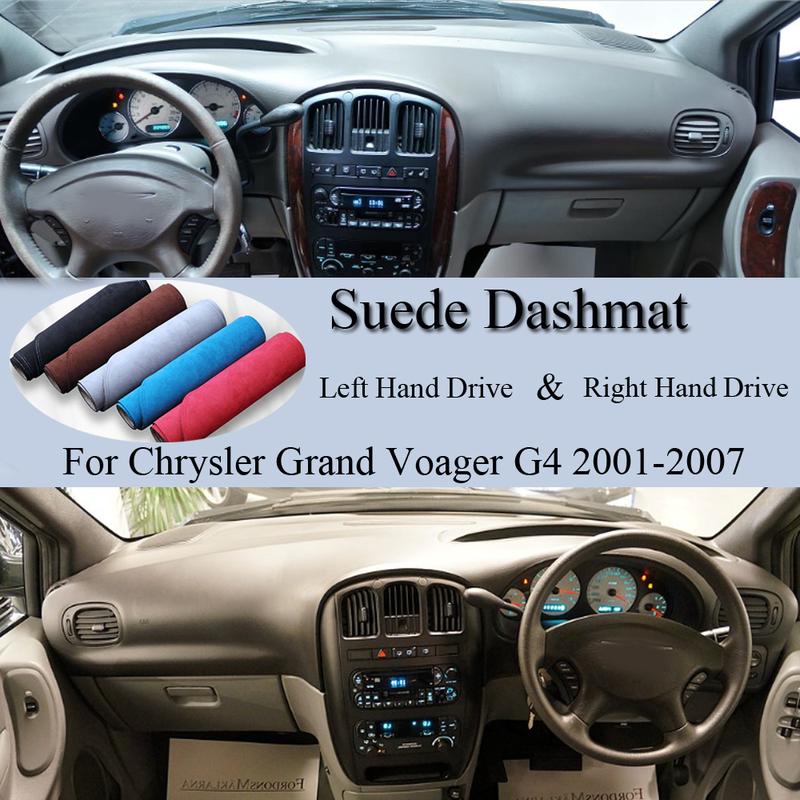Для Chrysler Grand Voager G4 2001-2007 Dodge Caravan Замшевая Кожаная Накладка на Панель Приборов Покрытие Панели Приборов Ковер Автомобильный Аксессуар