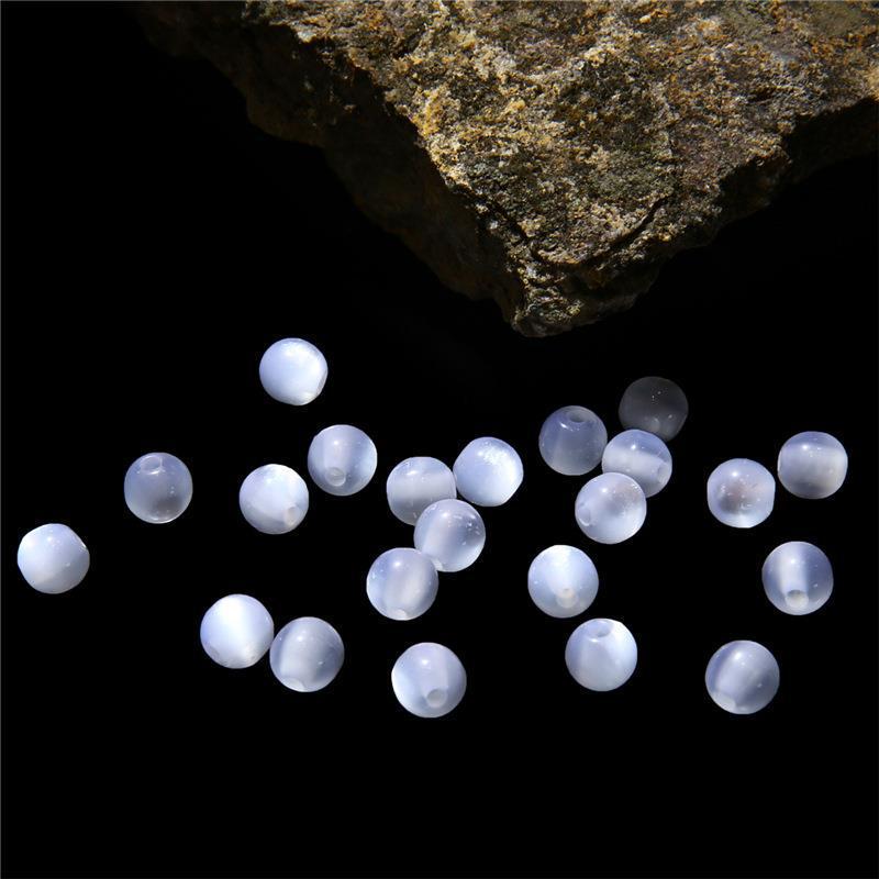 Круглые бусины «кошачий глаз» из смолы для изготовления украшений своими руками и детских поделок