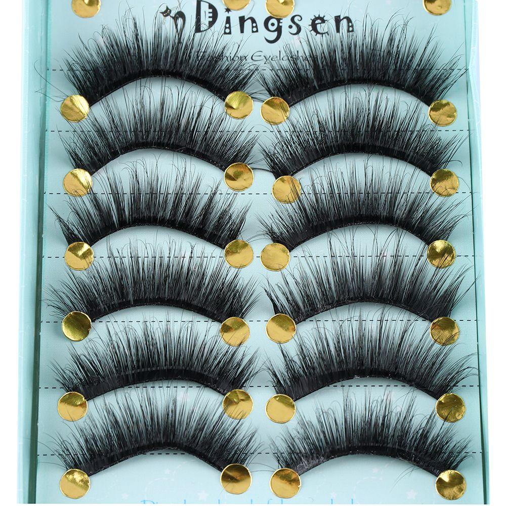 Pure Hanmdade Fluffy Eyelashes Extension Tools False Eyelashes 3D Faux Mink Hair Thick Long