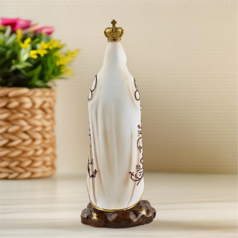 62KD Elegant Fatima Holy Virgin Statue Religious Figurine With Realistic