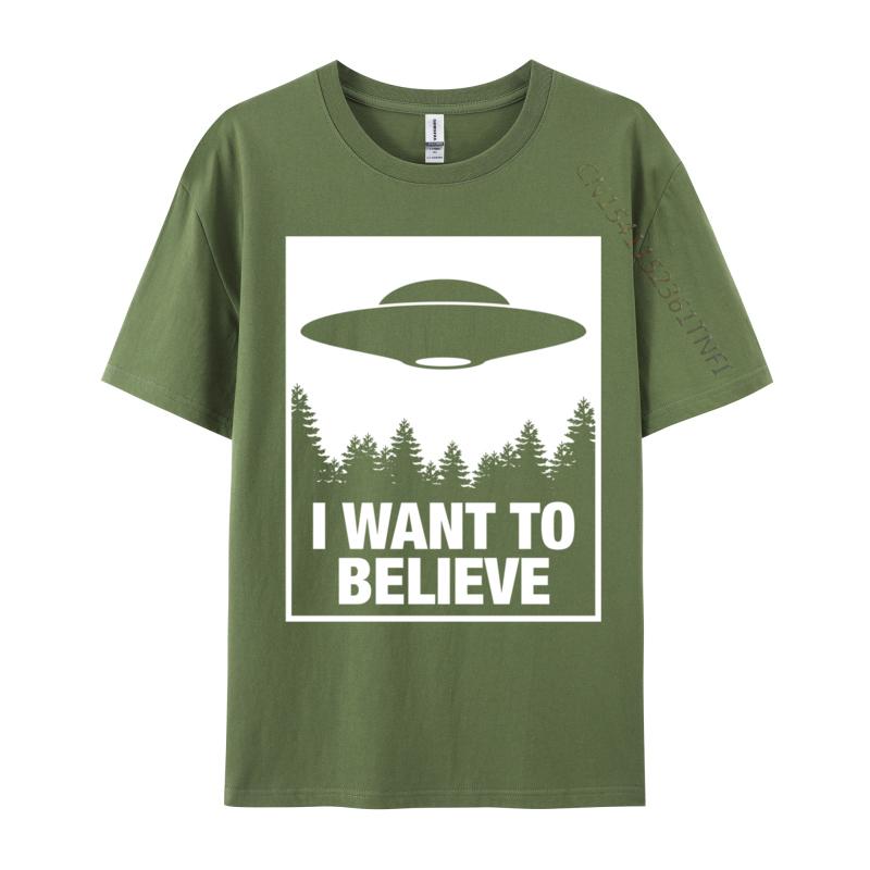 Я Хочу Верить НЛО И Инопланетяне 3 Дизайн Унисекс Однотонные Топы Футболки С Круглым Вырезом Футболки Приталенная Футболка Дропшиппинг