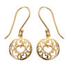 [J9410] - Gold Plated 'Love' Earrings - 13 Mm