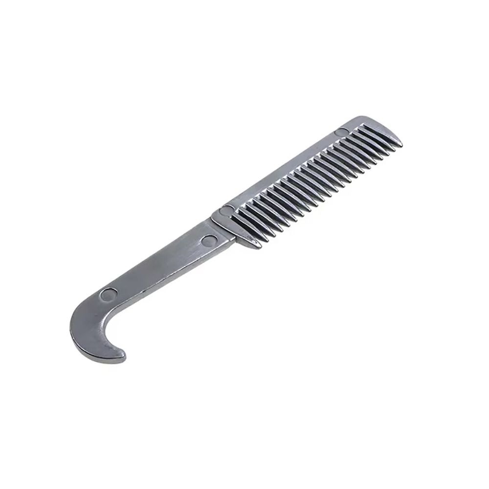 1Pcs Thickened Tooth Horse Grooming Brush Aluminum Alloy Bristle Riding Brush  Horse Cleaning Tool