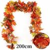 Artificial Maple Leaf Fall Maple Garland Fall Leave Vine for Home Room Decor Garden Wedding Party Halloween Christmas Decoration