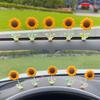 2/5Pcs Shaking Head Sunflower Car Decoration Adhesive Auto Dashboard Center Console Yellow Flower Ornament Doll Toy Figurine Christmas Gift