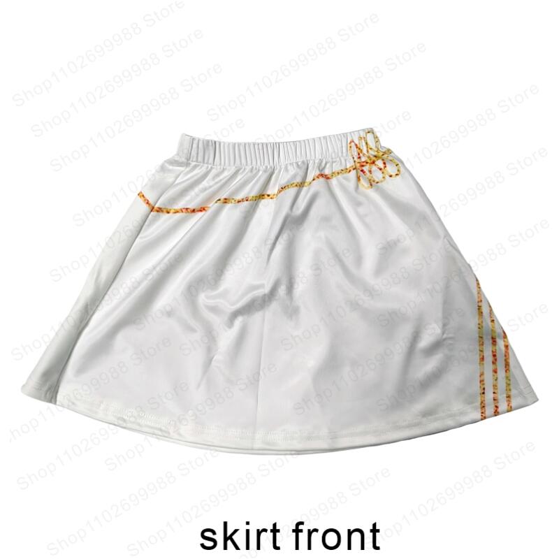 Косплей костюм Охотницы на демонов Мира из K-pop для девочки на Хэллоуин, Карнавал. Белый комплект из 3 предметов Мира Ханттрикс. Подарок.