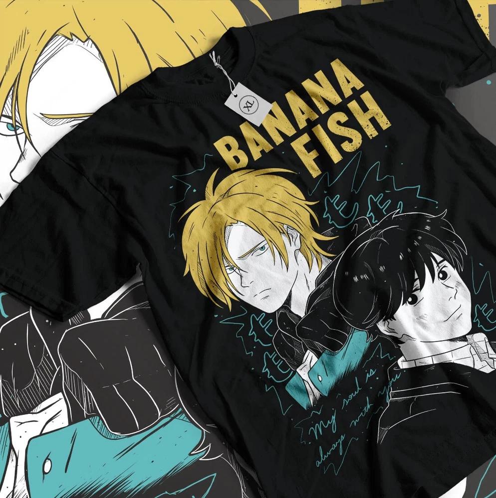 Banana Fish Tshirt Ash Lynx Eiji Okumura Card Anime New Shirt All Size