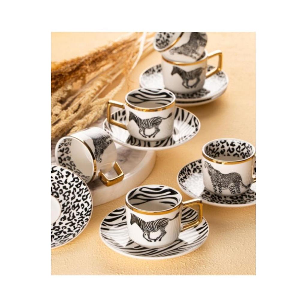 Набор из 6 кофейных чашек Elegance Hxf-05082/12