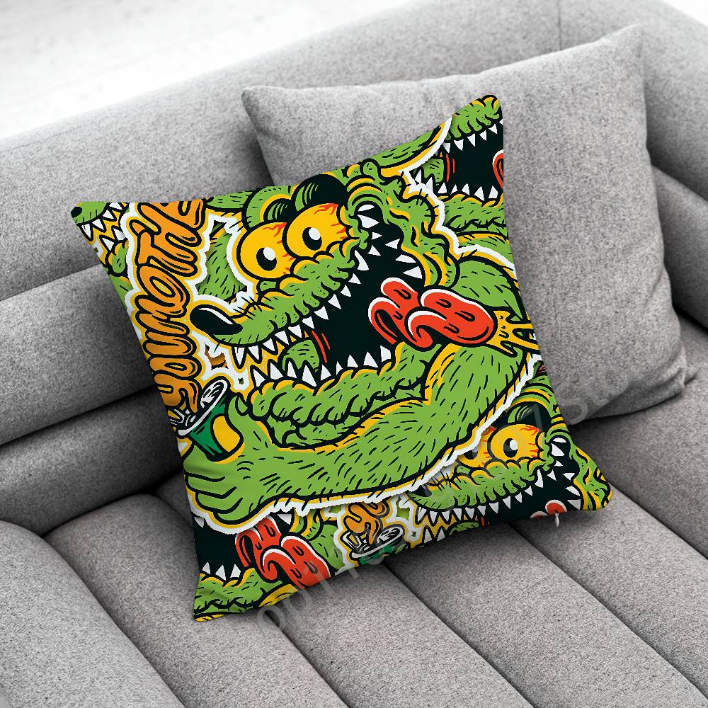 Наволочка для декоративной подушки Rat F-Fink для 30x30см 40x40см 45x45см 50x50см 55x55см Квадратная наволочка-чехол для диванной подушки