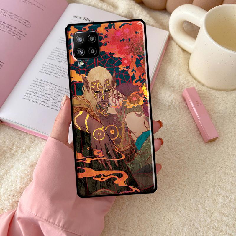 Чехол Ukiyoe mononoke Kusuriuri для Samsung Galaxy A56 A54 A34 A14 A06 A16 A26 A36 A12 A32 A52 A13 A33 A53 A15 A35 A55