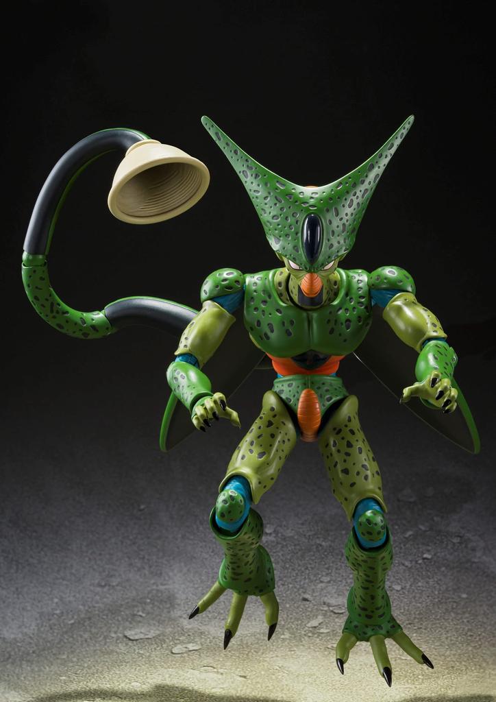 TAMASHII NATIONS Dragon Ball Z Cell Первая форма 170 мм окрашенная подвижная фигурка SHFiguarts приблизительная. АБС и ПВХ