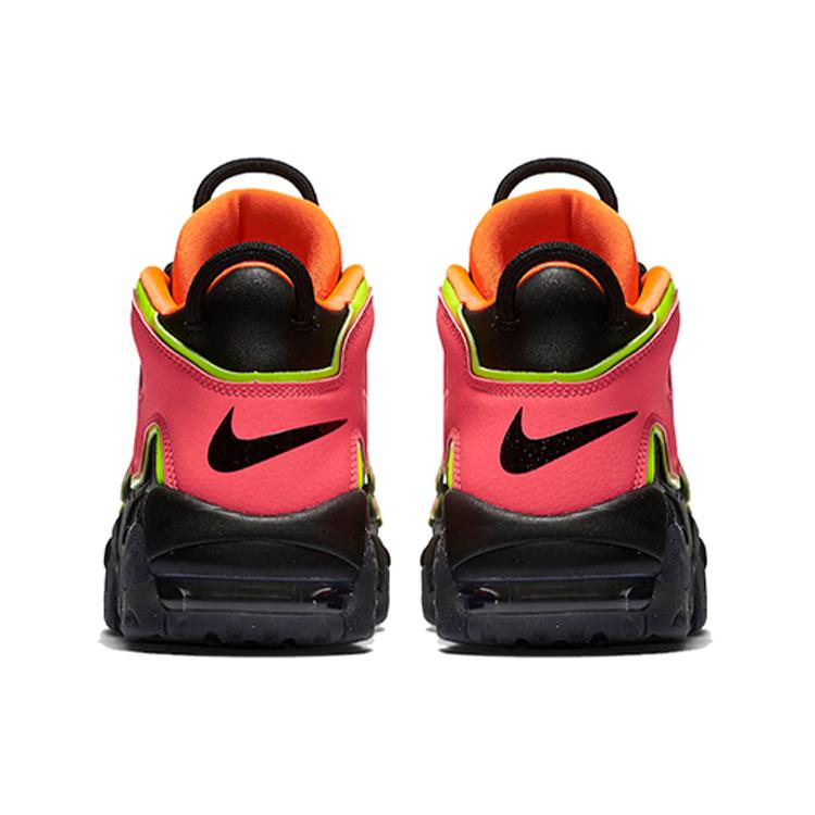 Nike Womens Air More Uptempo 'Hot Punch' (women's sizes) Black / Hot Punch-Volt Basketball Shoes 917593 002