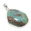 Chrysoprase Gemstone Handmade 925 Steling Silver Jewelry Pendant 2.09" SU-9652