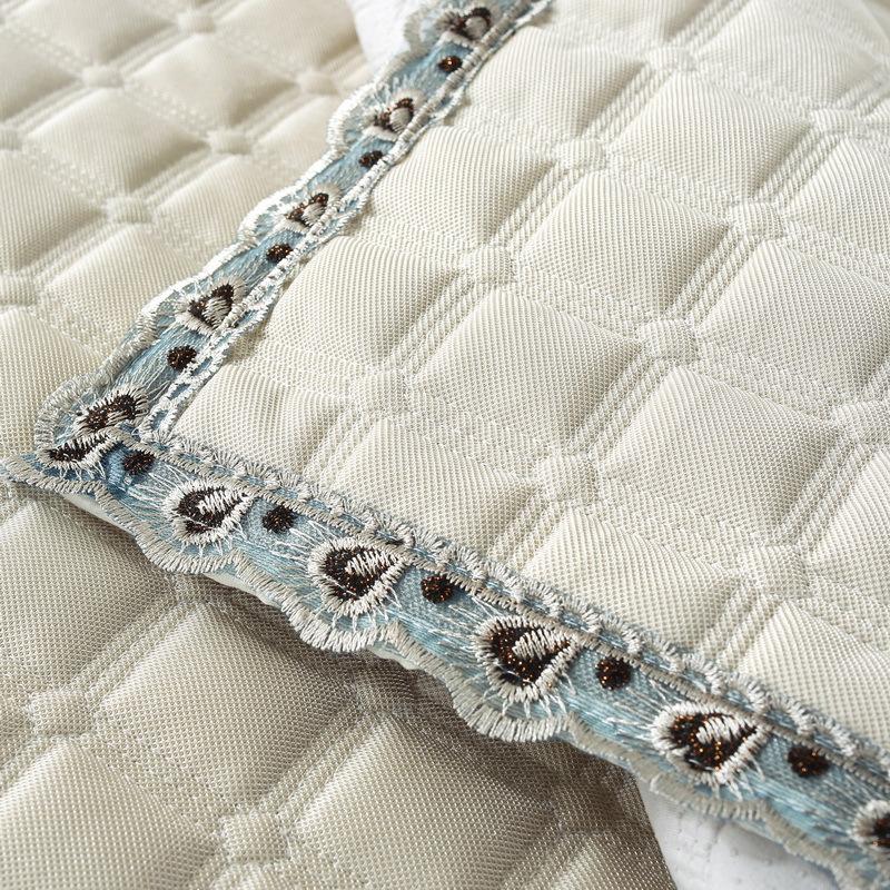 Хлопковый чехол для дивана в стиле «ласточкин хвост», европейский утолщенный кружевной чехол для дивана-кровати, решетчатая подушка для дивана, нескользящий диван, комбинация полотенец, домашний декор для гостиной