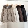 Модные женские зимние пальто с капюшоном, элегантные, толстые, теплые зимние парки, женская куртка