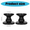 62KD 2Pieces Black Metal Candlestick Set for Taper and Pillar Holder Iron Stand Home Table Centerpieces Decors