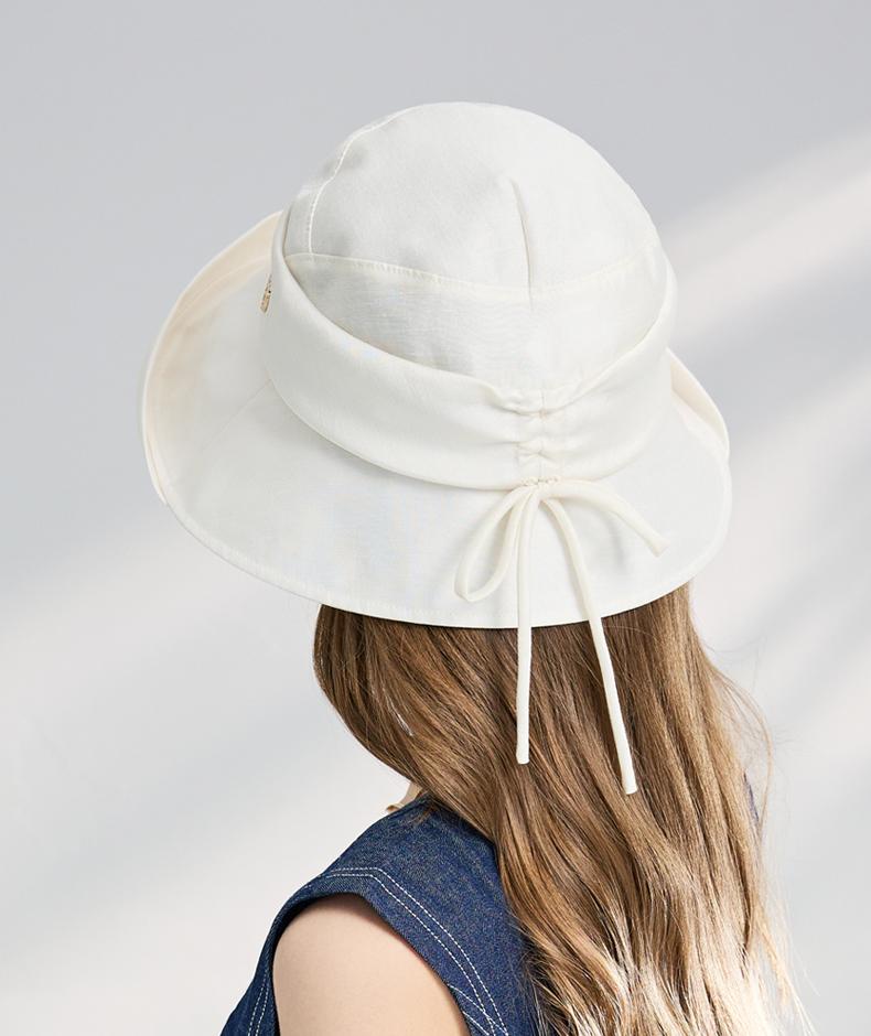 ELLE [Temperament Sunshade] Fashionable and Versatile Curved Eaves Sunshade Hat for Women's Sunscreen Outdoor Fashion Hat