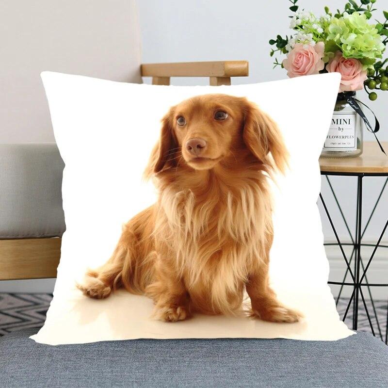 Такса животное Лидер продаж наволочка новогоднее украшение свадьба